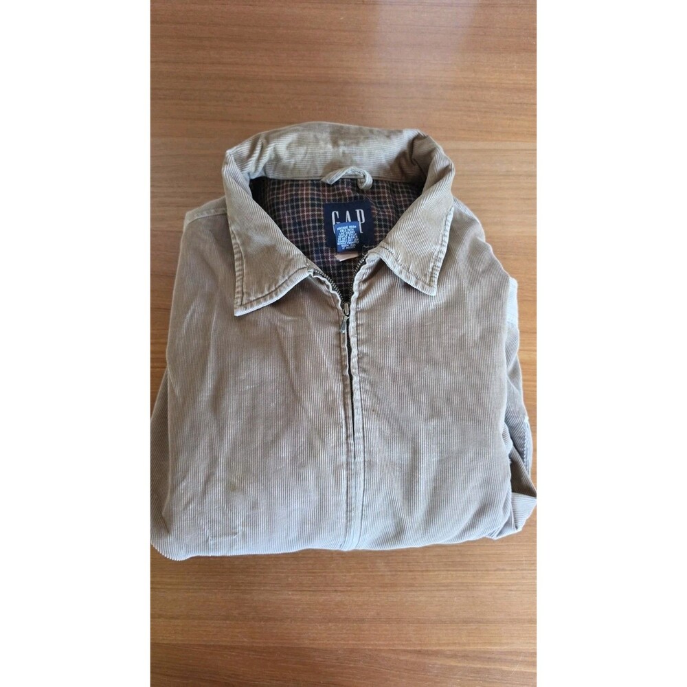 Gap Mens Corduroy Zipper Jacket Size XL Vintage READ Description